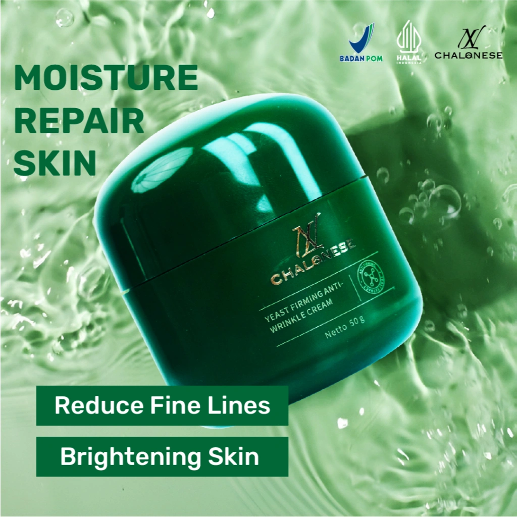 CHALONESE  yeast firming anti wrinkle cream |BPOM COD memperbaiki skin barier mengenyalkan kulit aman untuk kulit sensitif pelembab wajah mencerahkan kulit