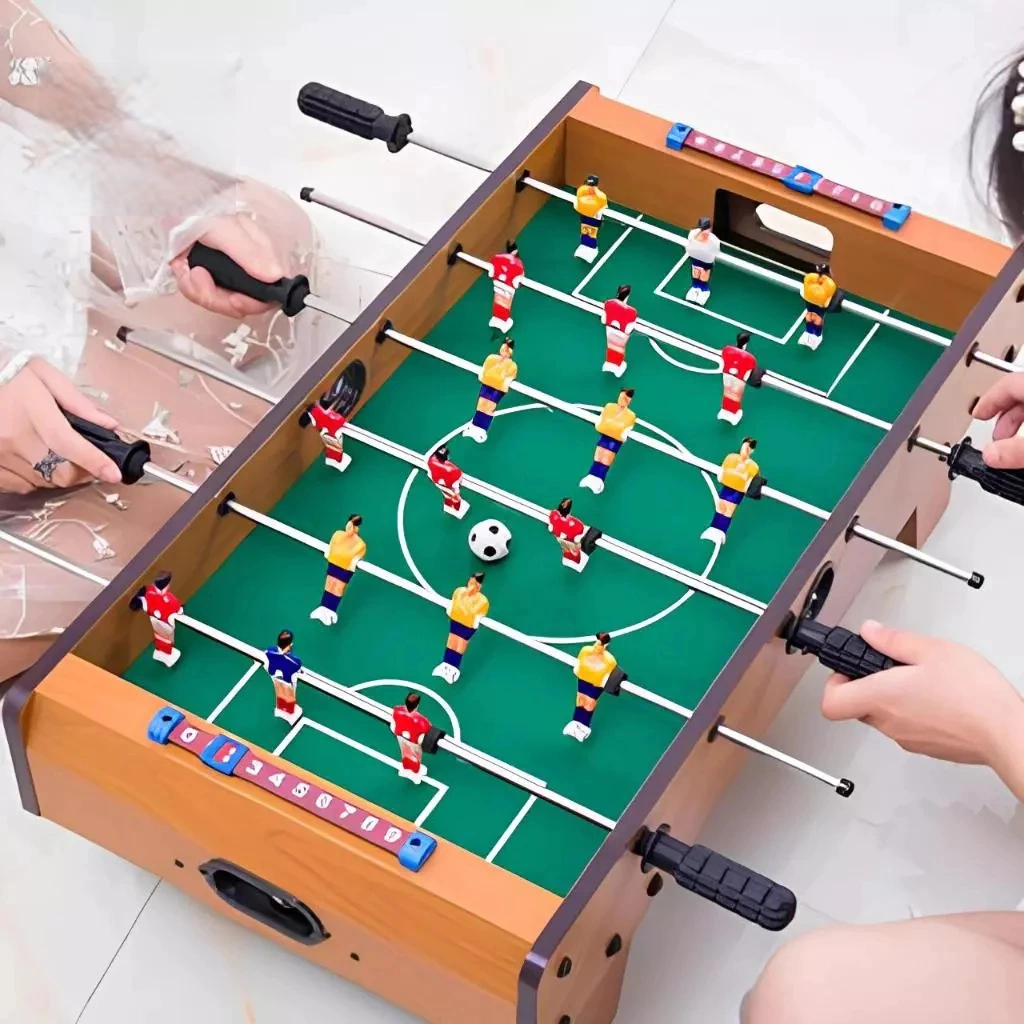 Mainan Sepak Bola Meja Bahan Kayu Set Mainan Sepak Bola Meja Anak Table Football Soccer Family Game Permainan Keluarga