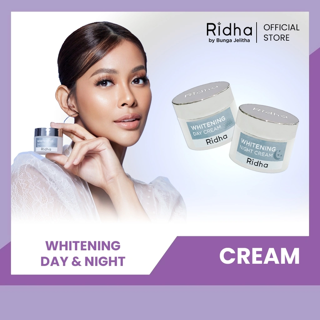 Paket Bundling Lebih Murah - RIDHA Whitening Day Cream & Night Cream