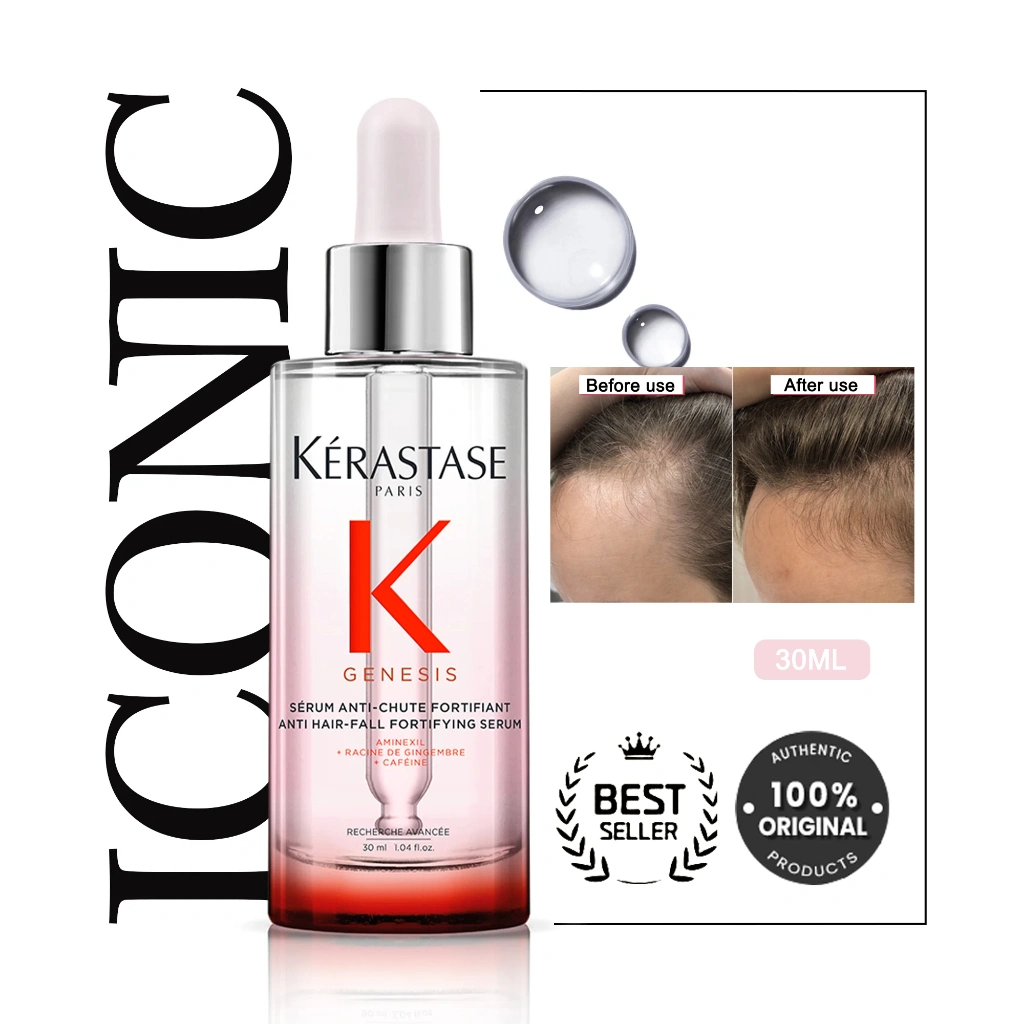 Kerastase Genesis Serum 30ml Anti Hair Fall Serum/ untuk Rambut Rontok dan Rapuh/Kerastase Anti Frizz Hair Serum