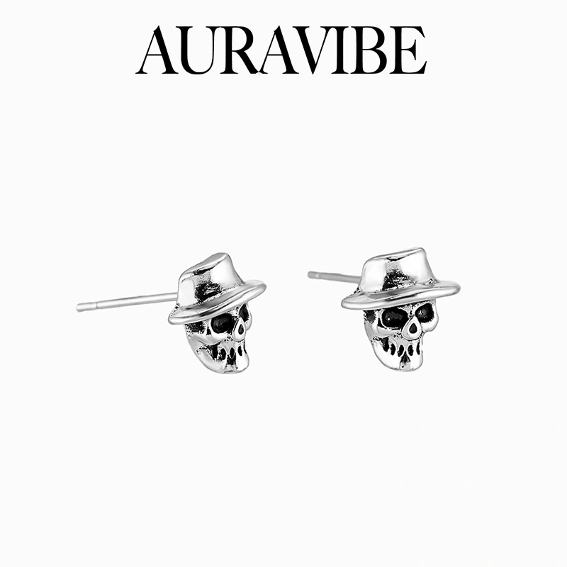 AURAVIBE Anting Hell Rider - Desain Tengkorak Gothic yang Edgy & Keren (Terbaru)