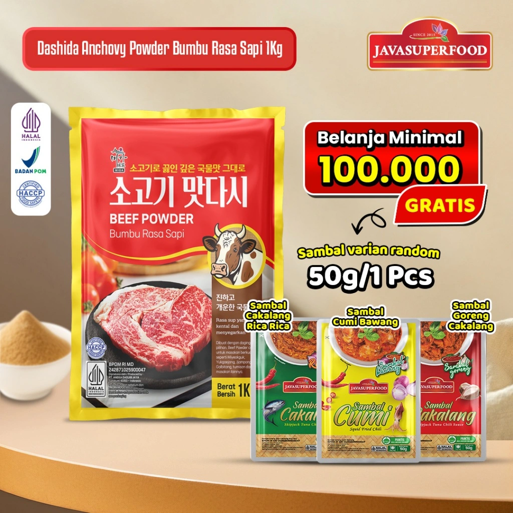[HALAL] DASHIDA RASA SAPI / SOGOGI DASHIDA SOUP STOCK / BUBUK SAPI / BUMBU SAPI / KALDU SAPI