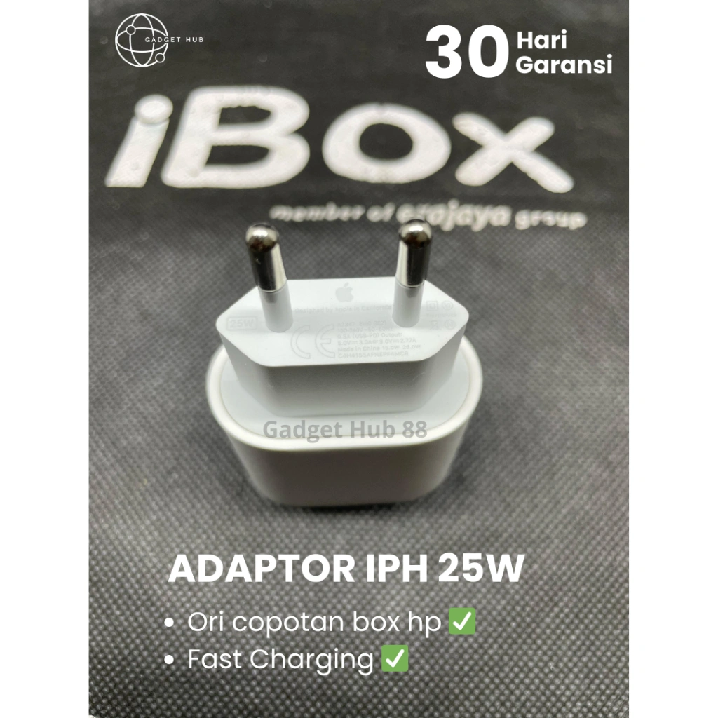 Adaptor 25W Original Copotan Ex Box HP | PD & PPS Fast Charging | USB-C Output Stabil