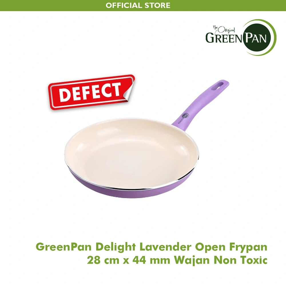 [DEFECT] GreenPan Delight Lavender Open Frypan 28 cm Wajan Non Toxic