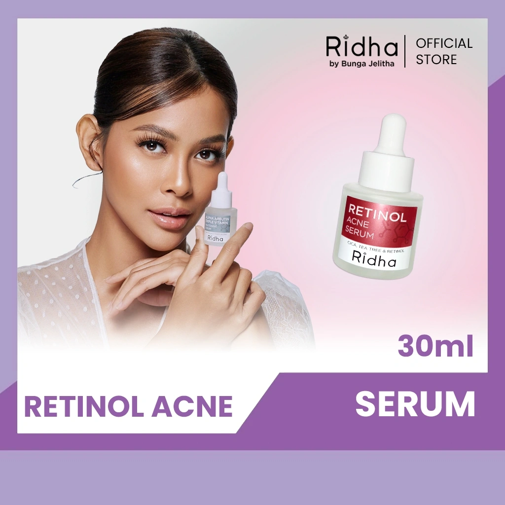 RIDHA Retinol Acne Serum - Serum Jerawat - 20ml