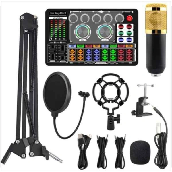 F999+BM800 / F998+BM800 sound card FULL SET Cantilever support paket lengkap for Streaming Media