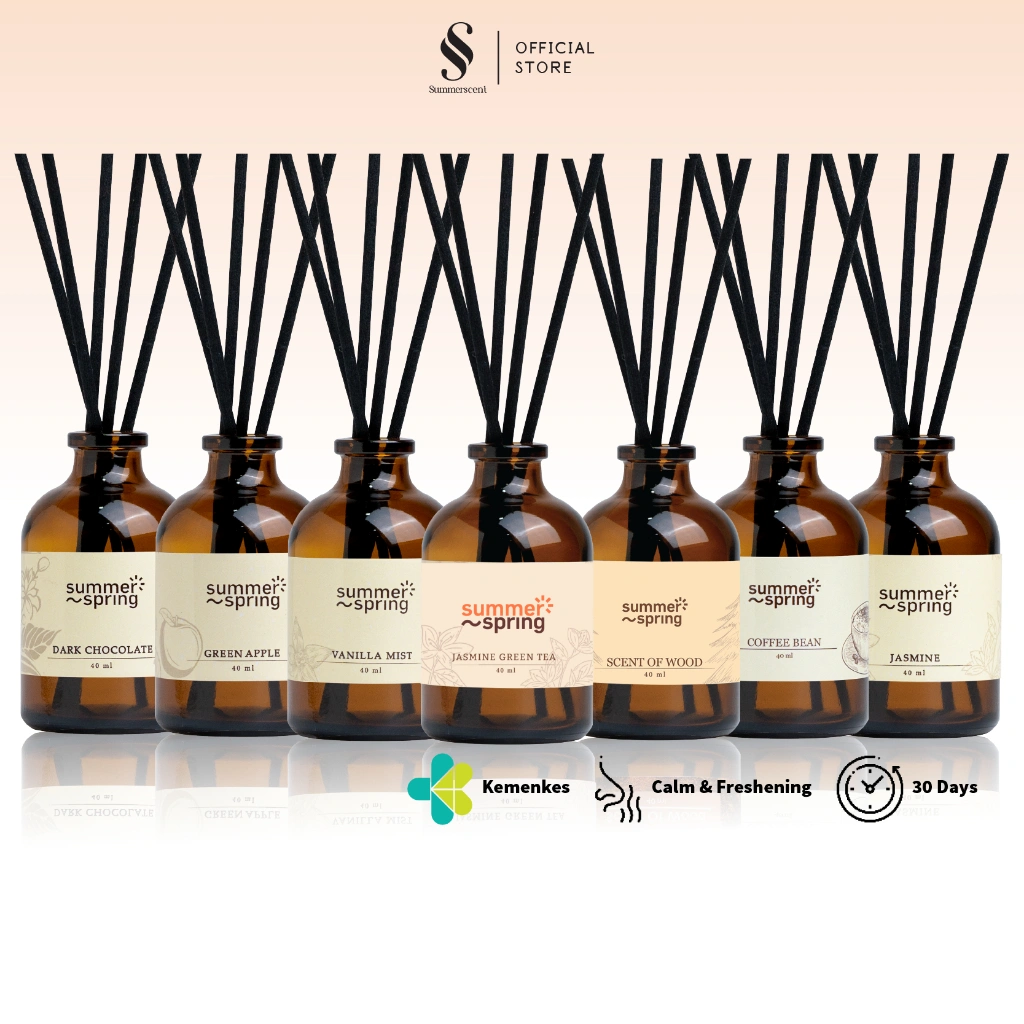 Pengharum Ruangan / Pengharum Toilet / Aromaterapi / Reed Diffuser - Summerspring - Pengharum 40ml
