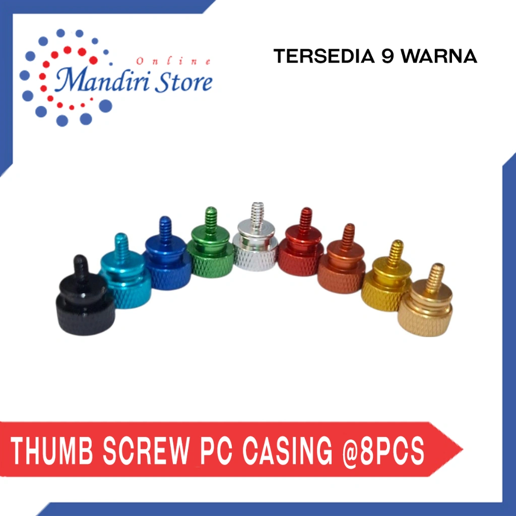 Thumb Screw Pc Casing Komputer 8 Pcs