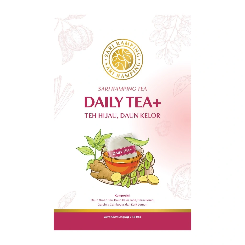 SARI RAMPING DAILY TEA - TEH HIJAU DIET PELANGSING / TEH HIJAU PENURUN BERAT BADAN / TEH HIJAU ORIGINAL / TEH HIJAU DIET / TEH PELANGSING BPOM / SLIMING TEA UNTUK DIET / TEH HIJAU CELUP / KALON TEA / SPEARMINT TEA CHAMOMILE TEA / TEH HIJAU KEPALA DJENGGOT