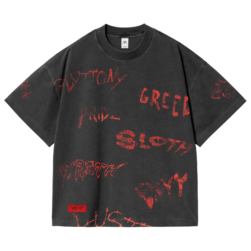 Abigail Clothing - "SEVEN SINS SS" - Oversized Shortsleeve T-Shirt