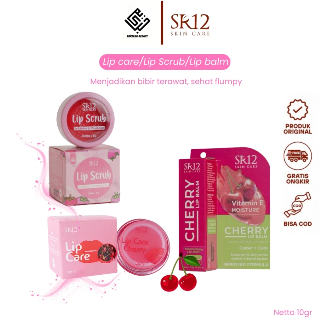 LIP CARE LIP SCRUB perawatan bibir kering/ pecah-pecah/ melembabkan alami bibir BPOM
