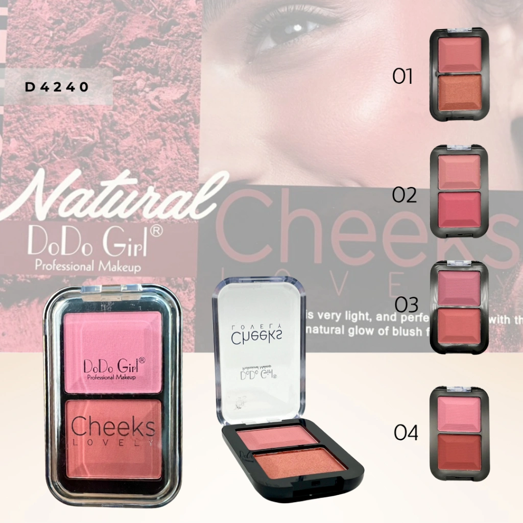 Blush on DODO GIRL Natural Cheeks Lovely Powder Makeup D4240