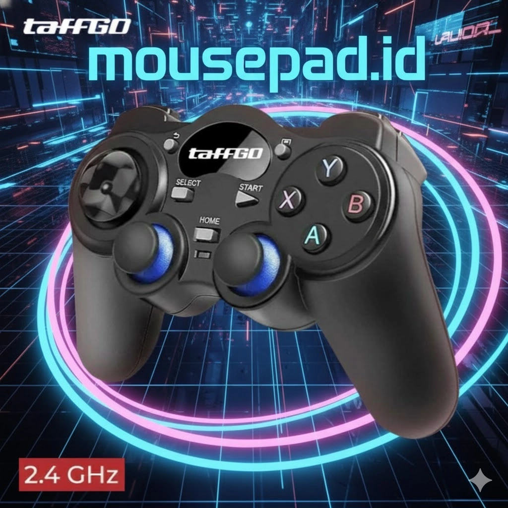 Gamepad Gaming Wireless 2.4 GHz Untuk Smart TV, Laptop, Komputer & Smartphone Android