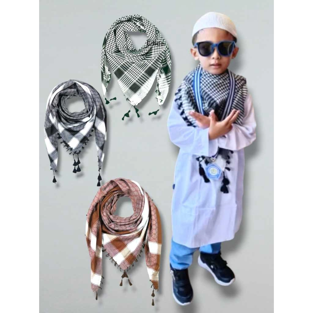 Sorban Anak Laki-Laki Motif Rumbai Palestina Keren Terbaru Sorban Anak Sd/Tk/Paud Unisex