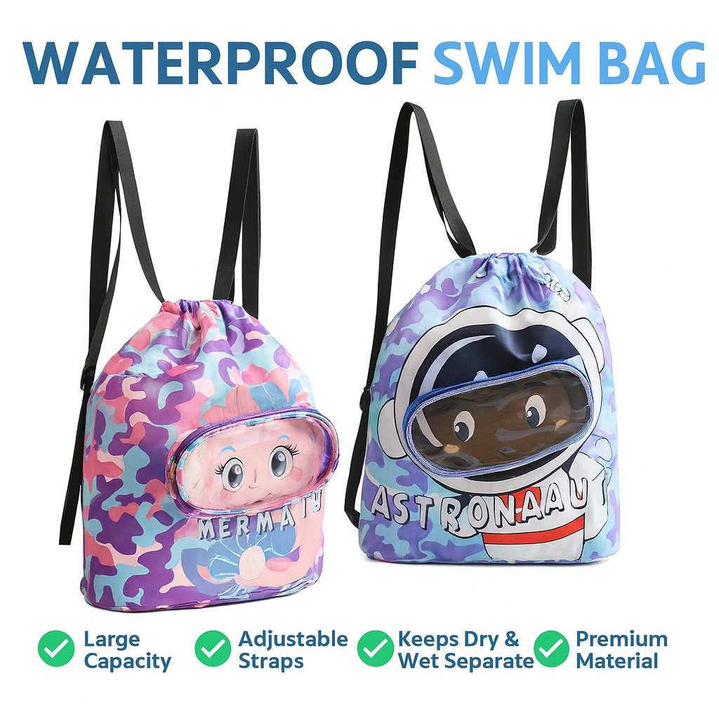 Tas Renang Anak Waterproof – Tas Renang Anak Multifungsi Anti Air, Dry Wet Separation, Kapasitas Besar