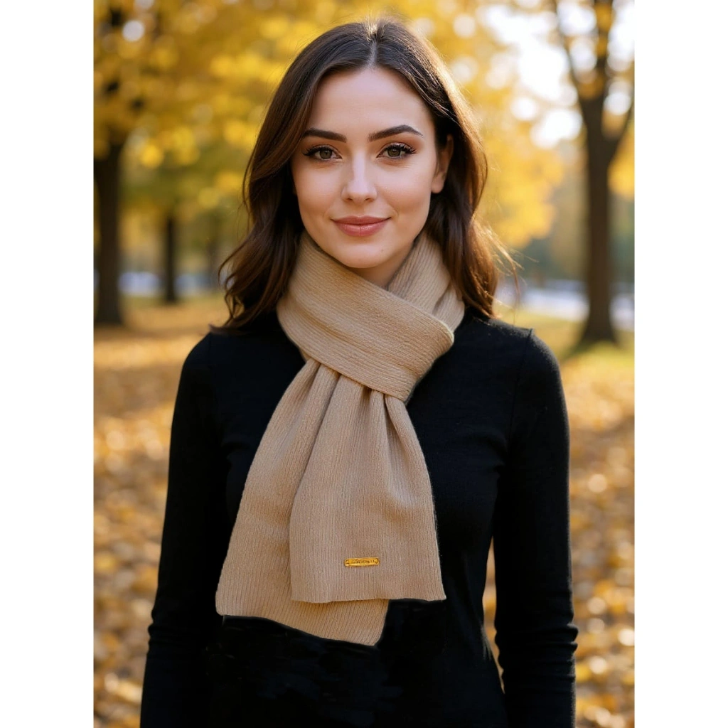 GREATWIFE Scarf Rajut Selendang Rajut Musim Dingin Uk 150 x 20 Cm