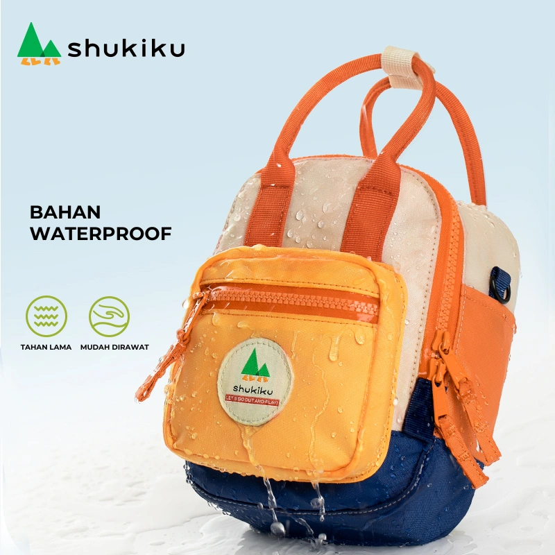 [Sugar cube] shukiku - Japan Mini 2 in 1 Backpack & Sling Bag Both for Kids & Adults 6426