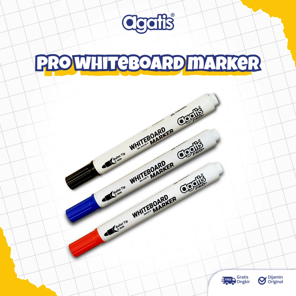 AGATIS PRO - White board - Spidol Papan Tulis Bisa Di Hapus