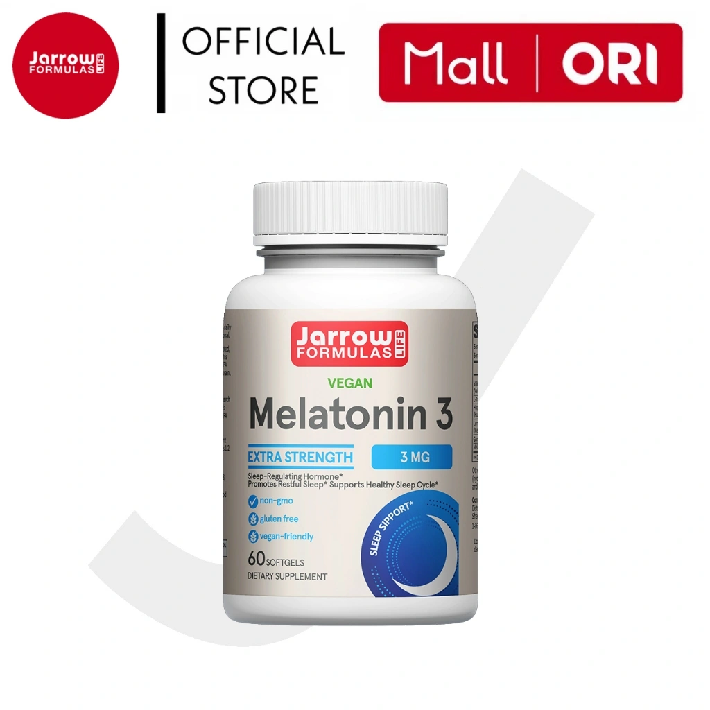 Jarrow Formulas Melatonin 3mg  - Penunjang Tidur Alami - 60 softgels