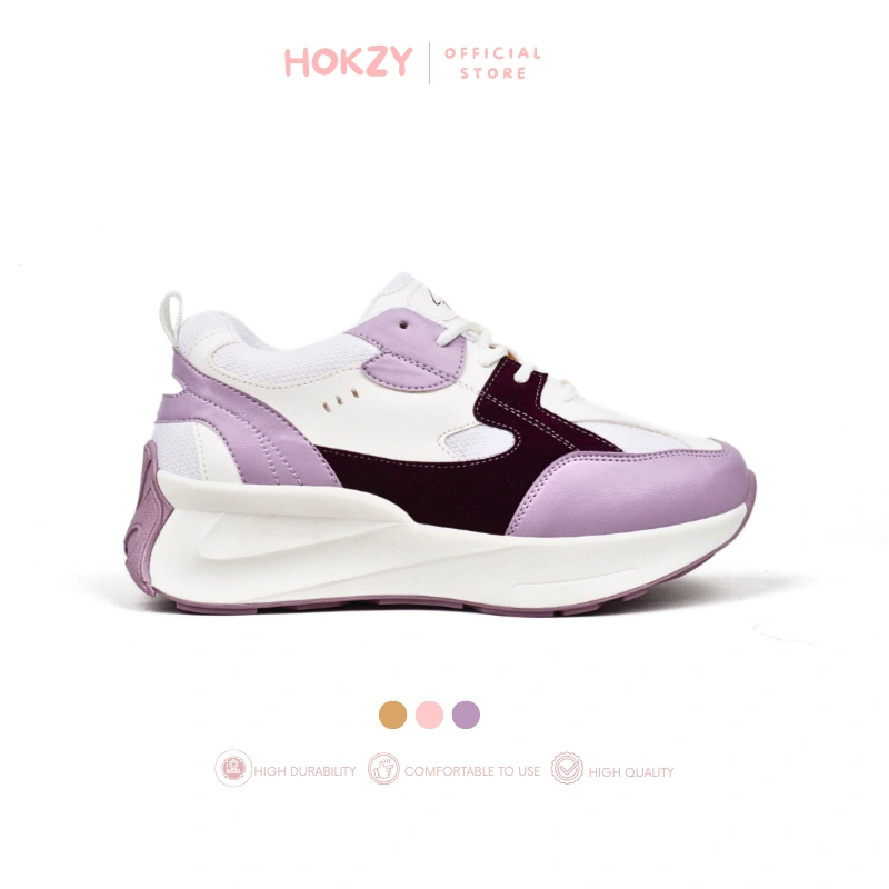 HOKZY Meisie Sepatu Sneakers Wanita Sport Casual Running Shoes