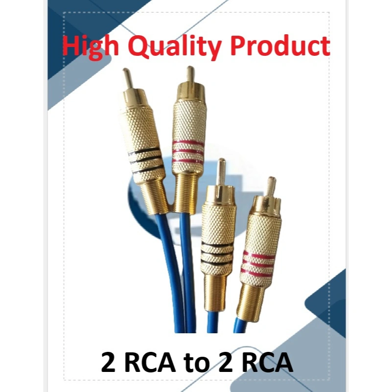Kabel 2 RCA to 2 RCA kualitas Super Premium Merk Kitani 1M