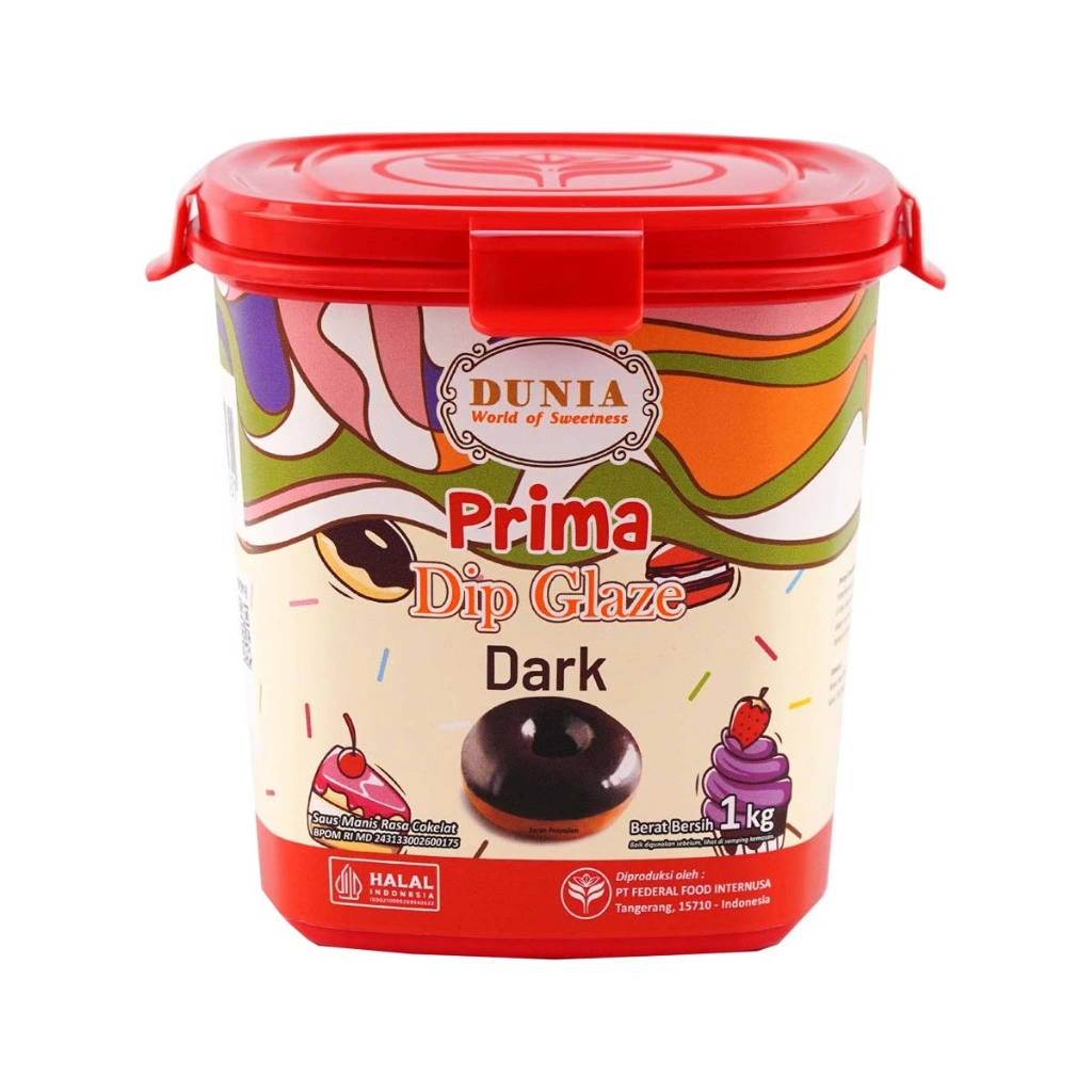 Dunia Dip Glaze Dark 1kg | Topping & Celupan Donat, Kreasi Baking, & Camilan