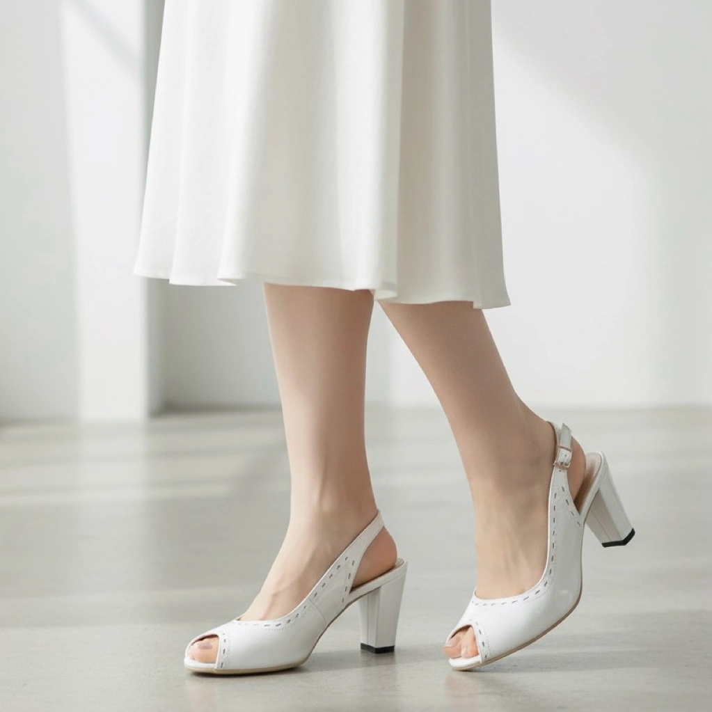 Marelli High Heels Wanita White - 7110
