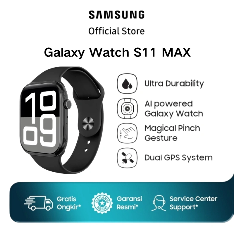 100% ORI Samsung Samrt watch S11  Max  with 2.2" HD AMOLED Display GPS NFC Waterproof Bluetooth Call Smartwatch wanita pria wireless charging Dan Ganti Wallpapper Jam Tangan Smartwatch Jam Tangan Wanita