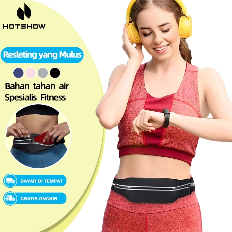 Tas Pinggang Sport Sepeda Lari Olahraga Waterproff Running Bike Belt Pria Wanita Tas Ponsel Lari Peralatan Luar Ruangan