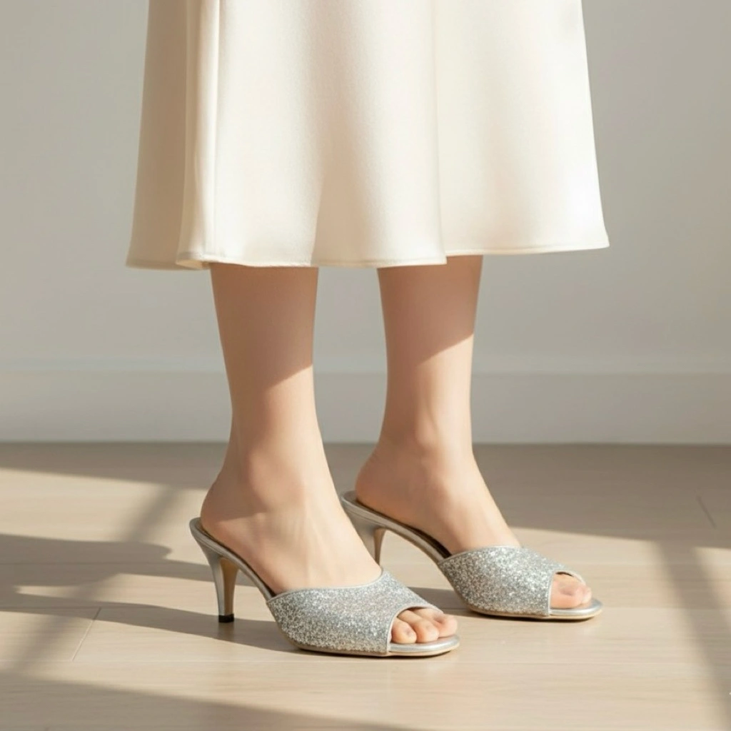 Marelli High Heels Wanita Silver - 0029