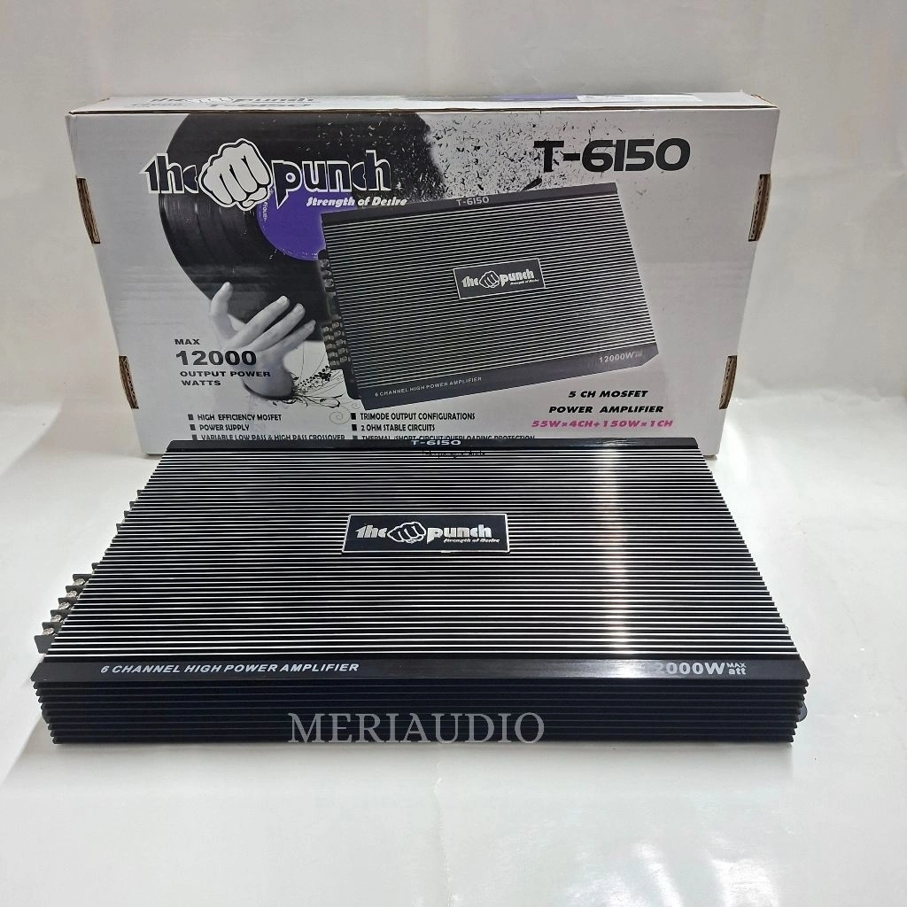 Power The Punch 5 Channel High Power Amplifier T-6150 THE PUNCH 5channel