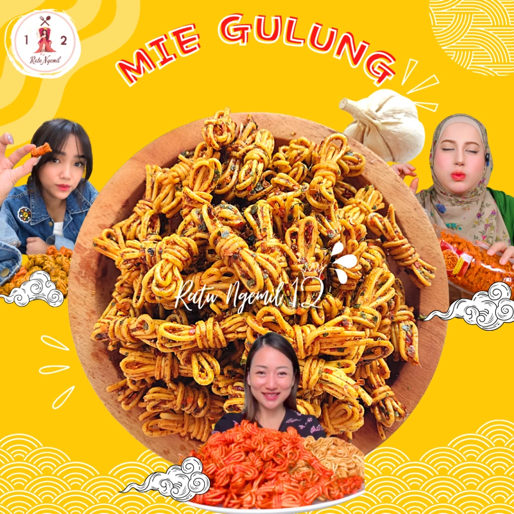 500GRAM MIE GULUNG CETAR DAUN JERUK