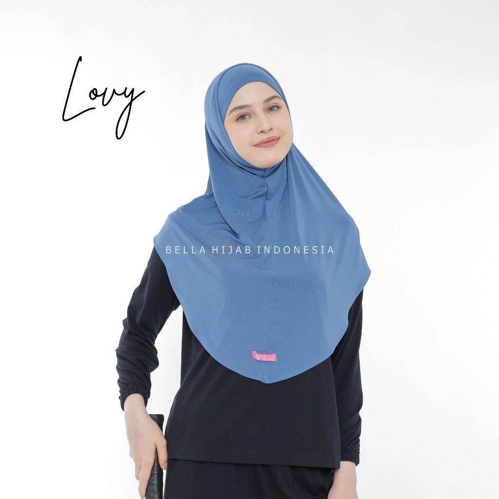 Bella Hijab -  Jilbab Bergo Melayu Plus Soft Inner Lovy Instan Size L