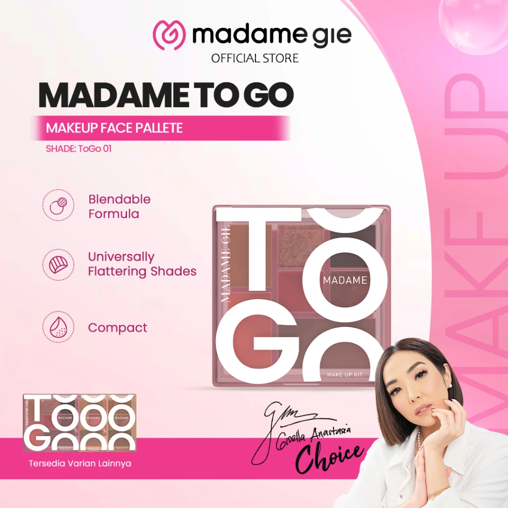 [FLASH SALE] Madame Gie Madame To Go - Make Up Face Pallete