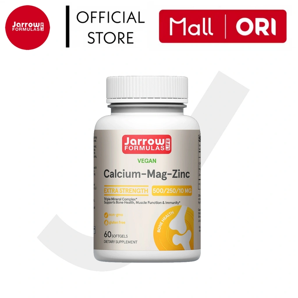 Jarrow Formulas Kalsium Magnesium Zinc 60 Kapsul