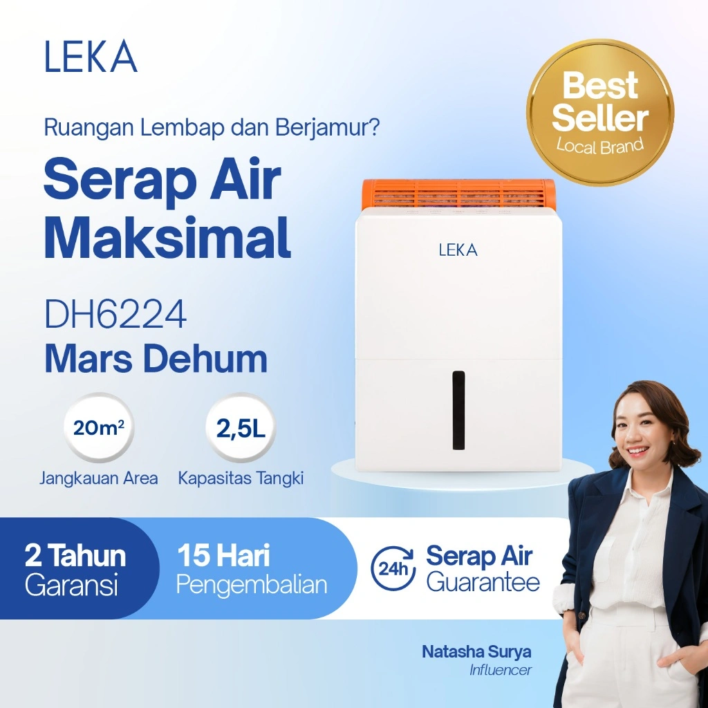 LEKA - DH6224 Mars Dehum + Dehum Portable - Penyerap Kelembaban  Udara