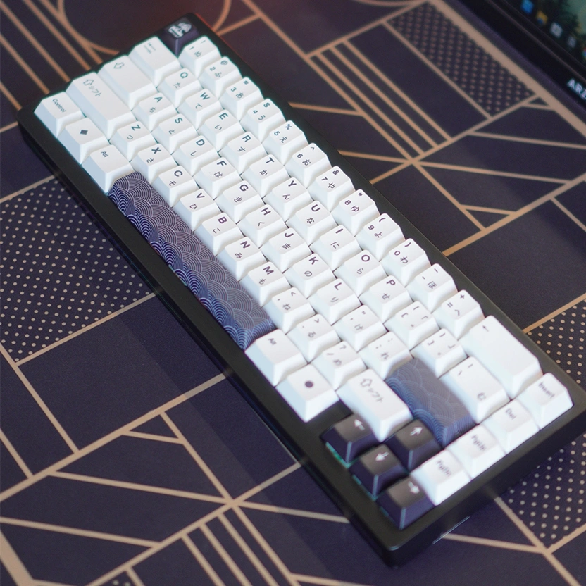 Keycap Shirokaze PBT Dye Sub Keycaps Cherry Profile Japanase White Putih By Galatix For Mechanical Keyboard All Layout full TKL 60 65 68 75