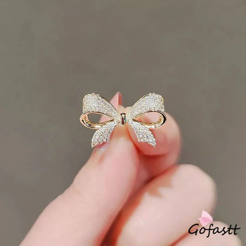 COD Kupu Kupu Simpul Bros Bow Brooch Bros Jilbab Mewah Bermutu Tinggi Bros Wanita-G