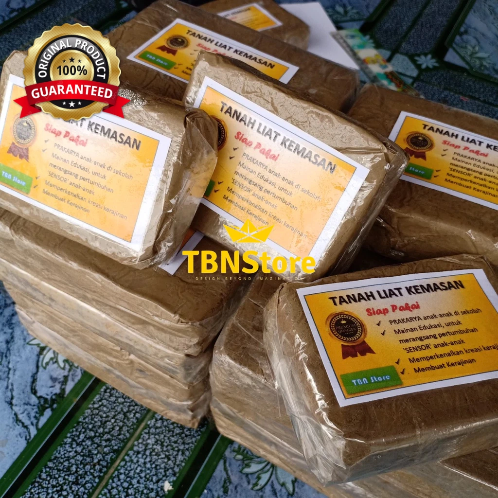 Tanah Liat Bahan Kerajinan Tangan Anak 1/2 KG