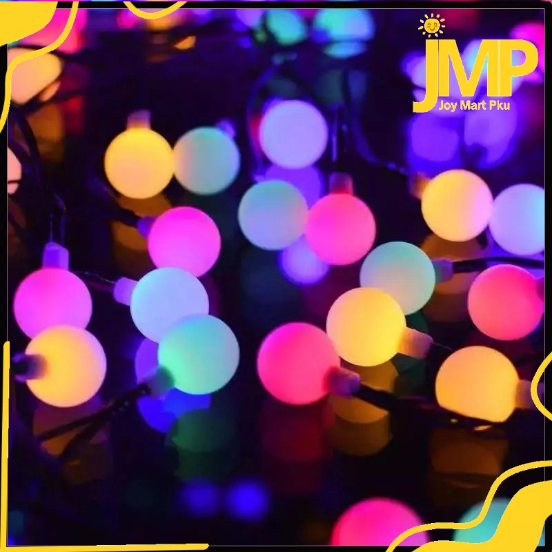 JMP - Lampu Tumblr Bola Anggur / Lampu Tumblr Motif / Lampu Hias Natal / Lampu Serbaguna / Lampu Tumblr Bola / Lampu Bulat Warna-Warni / Lampu Aksesoris / Lampu RGB