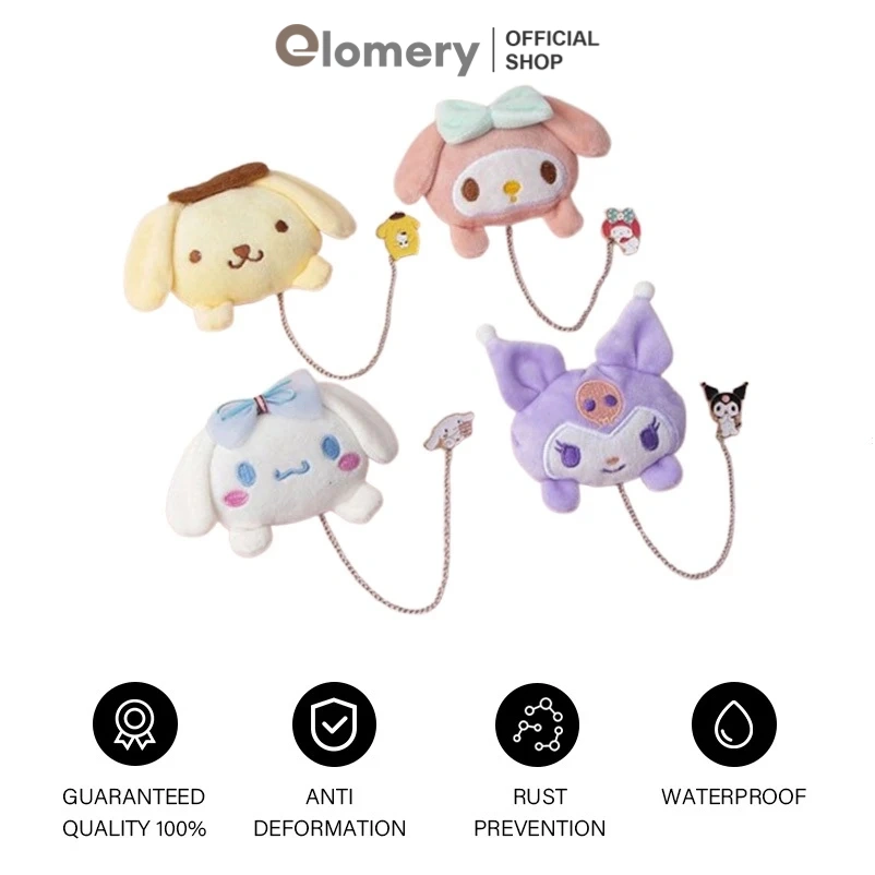 Elomery Bros Boneka Yang Lucu Jas Rantai Rumbai Brooch Aksesoris Jas