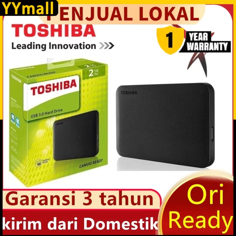 Toshiba Canvio Basic 1TB/2TB HD Hardisk Eksternal / HDD External USB 3.0 Portable Hardisk External Hard Disk