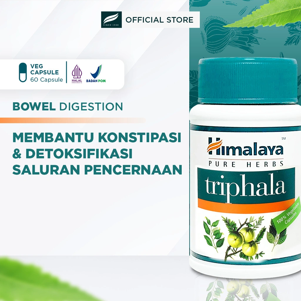 Himalaya Triphala isi 60 | Supplement Pencernaan| Melancarkan BAB & Detoks Usus