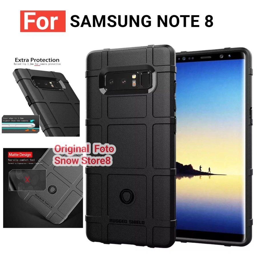 Case Samsung Note 8 Case Rugged Shield Armor Softcase Casing