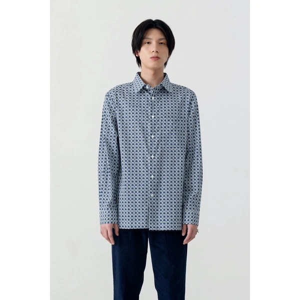 bateeq kemeja lengan panjang Men Shirt Long Sleeve Reguler Kembang Papat Loka 282