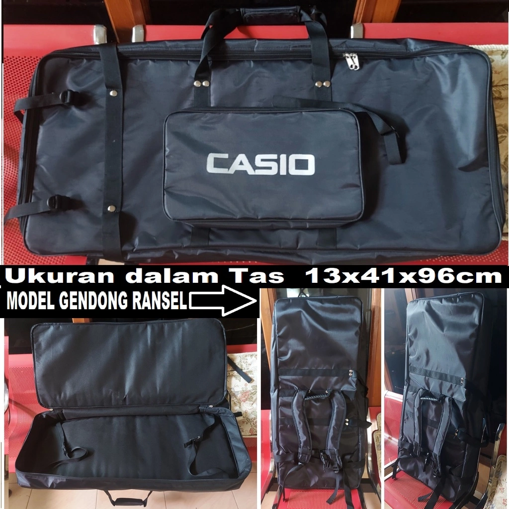 Tas Keyboard Casio ukuran tas 13x41x96cm
