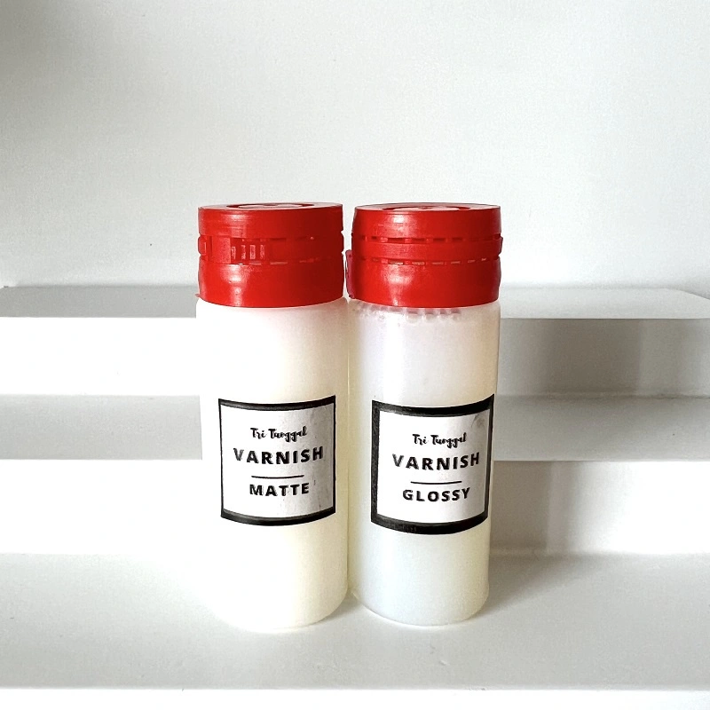 Varnish Finishing Clay Glossy Mengkilap Matte/ Doff Non Yellowing Tidak Menguning Kerajinan Tangan Decoupage Aman Varnis Coating Clay Tas Pandan Clutch Kaca Kanvas Media Bahan Kayu Tanah Liat Gerabah Kaleng Botol Tiri Tunggal Malang