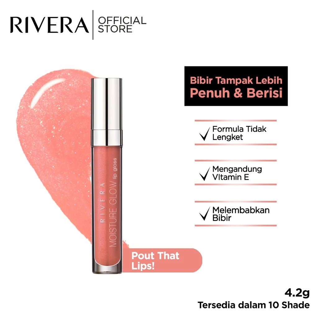 Rivera Moisture Glow Lipgloss - Glossy - Plump Lips