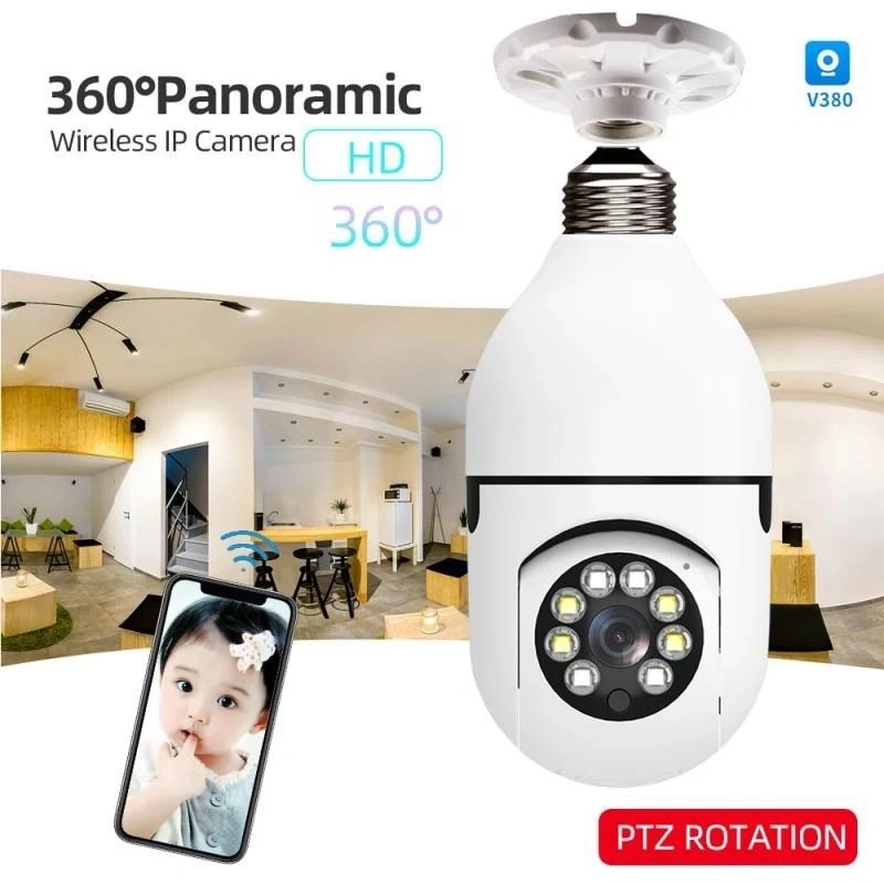 CCTV E27 Wireless Smart Camera // CCTV Lampu 360' Wireless IP Camera Ftycam pro V380
