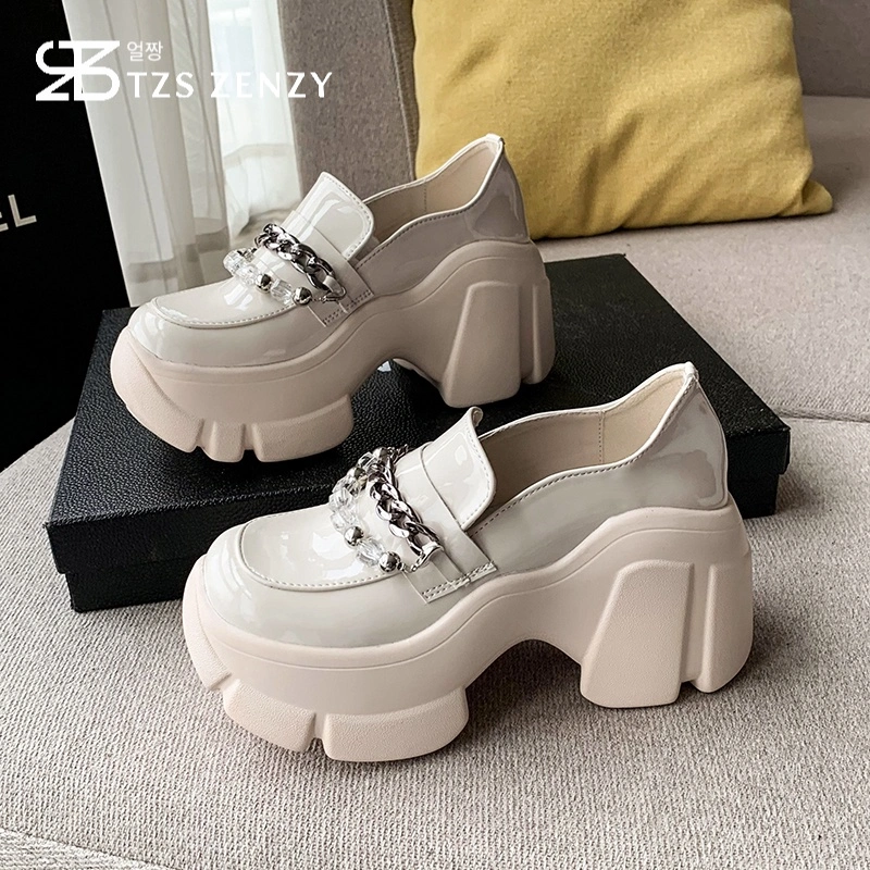 TZS Zenzy Roycee Platform - Sepatu Platform Wanita Loafers - Loafers Wanita - Docmart Wanita